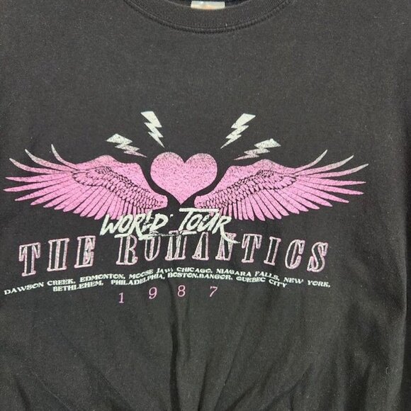 Boohoo‎ The Romantics Short Sleeve Crewneck Tee in Black - Size Medium - Picture 3 of 7